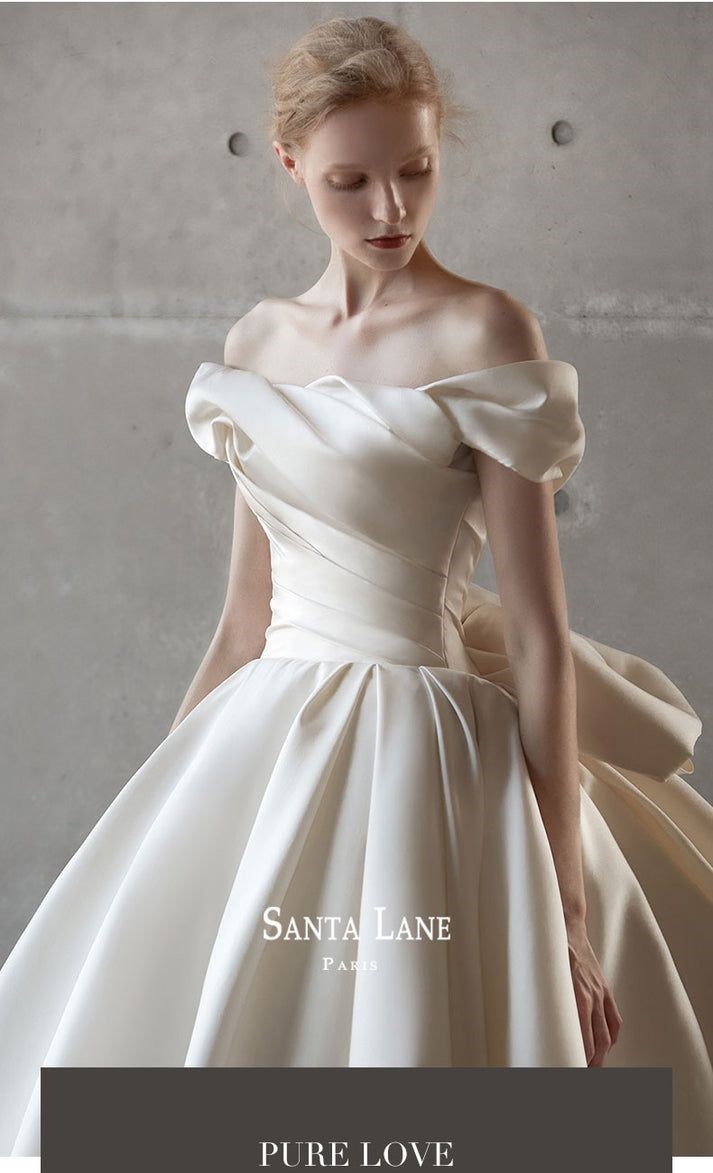 مدل لباس مجلسی ساتن آمریکایی سفید